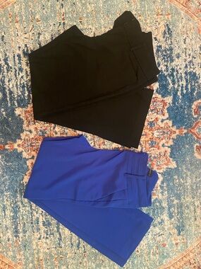 New York & Company Royal Blue and Black Women's Dress Pants